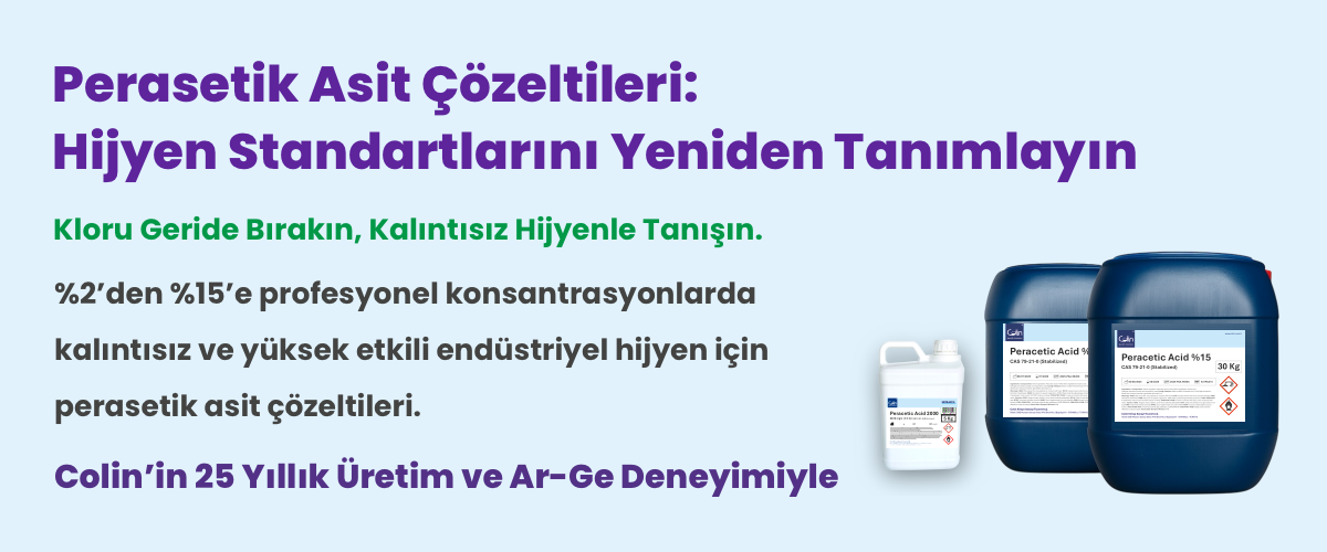 Perasetik Asit Bazlı Dezenfeksiyon Çözümleri