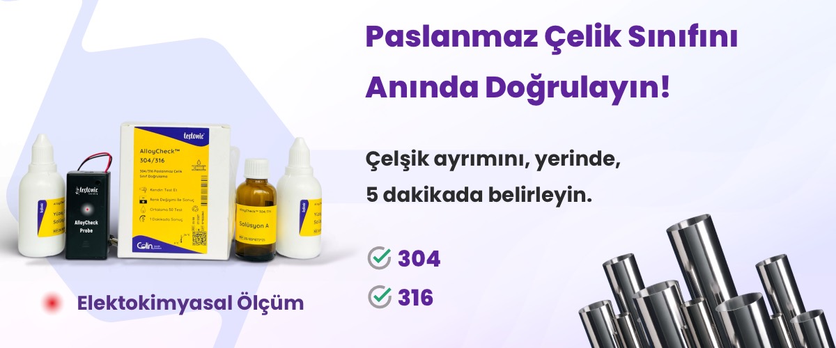 Paslanmaz Çelik Sınıfını Anında Doğrulayın!?