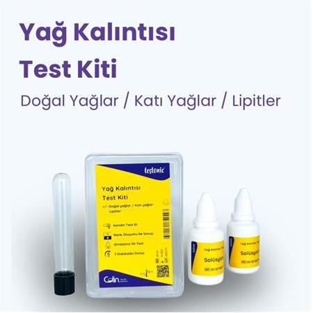 Yağ Kalıntısı Test Kiti (Doğal Yağlar)