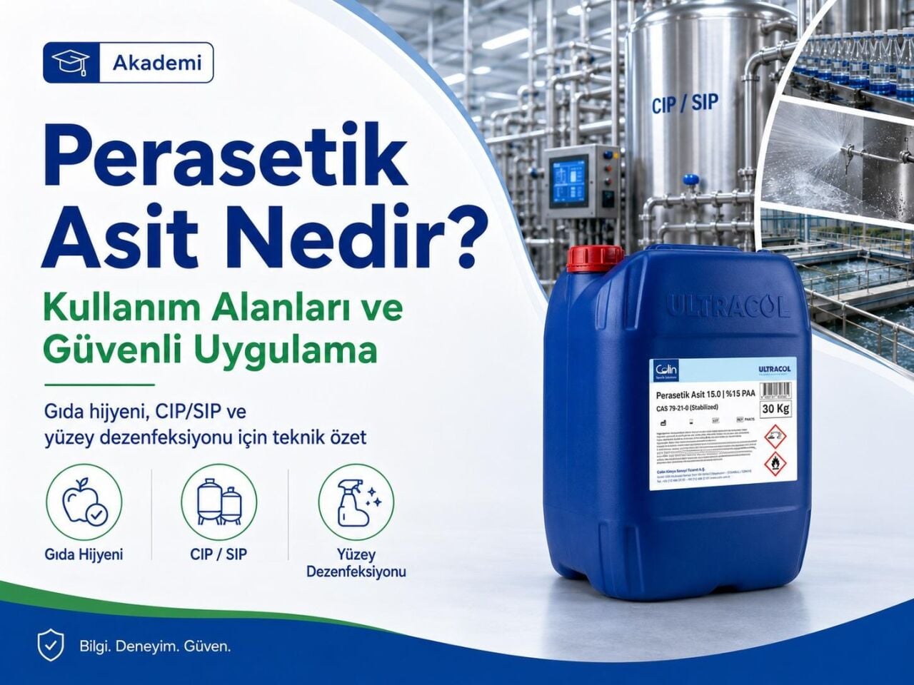  Perasetik Asit Nedir? Kullanım Alanları, Literatür Bilgileri, Seyreltme Mantığı ve Colin Ürün Seçim Rehberi