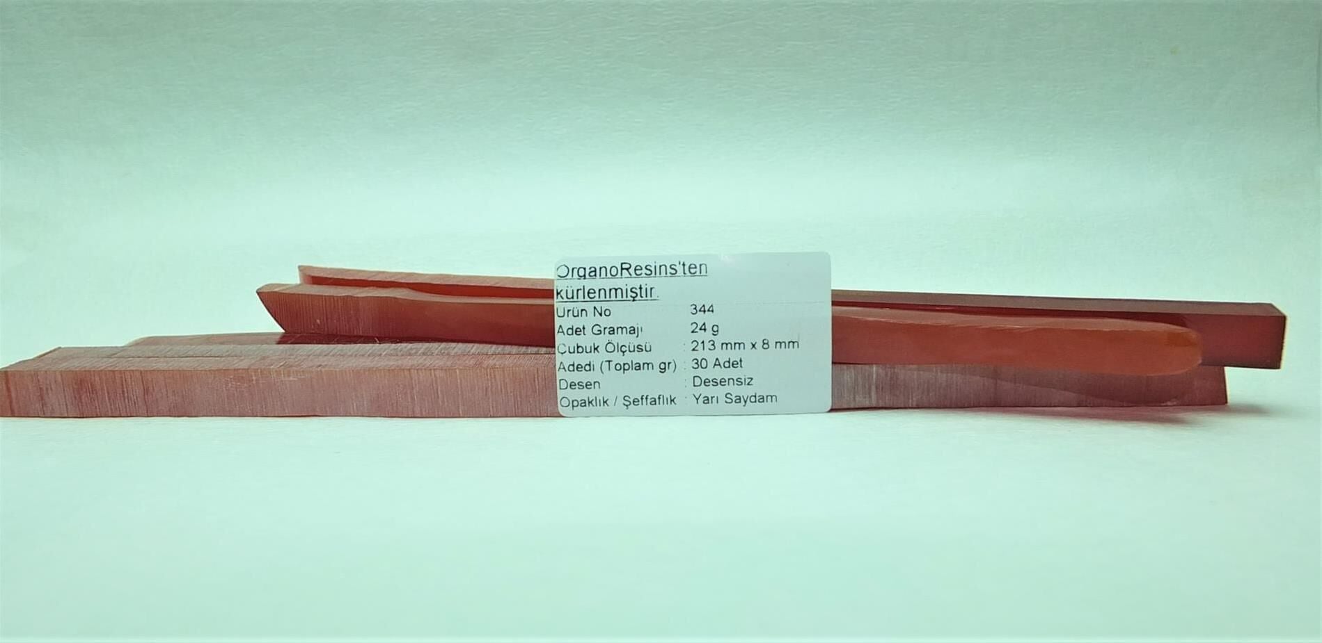 344 Çubuk Sıkma Kehribar - Adedi 24 gramdır. Adetle satılır.