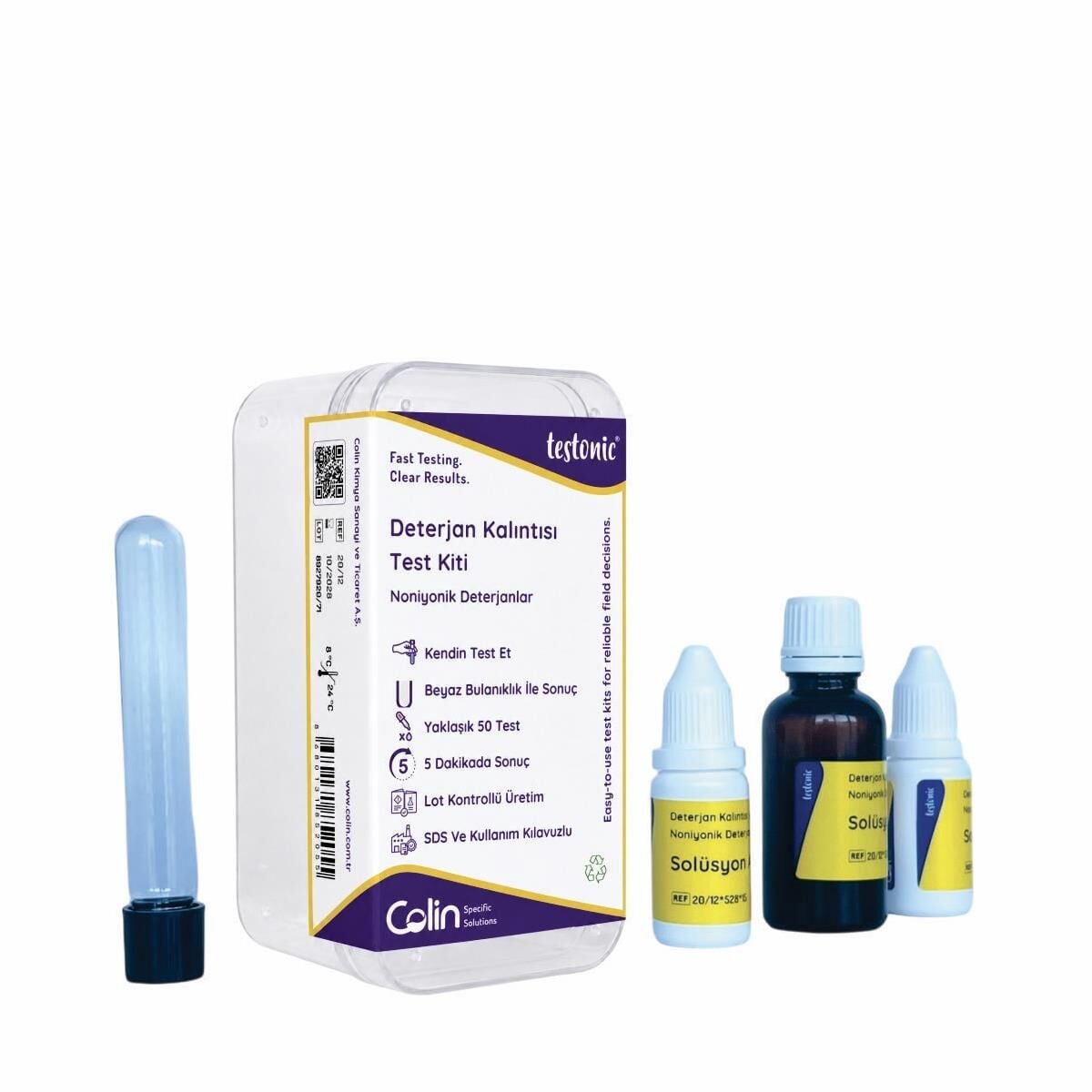 Deterjan Kalıntısı Test Kiti - Noniyonik Deterjanlar