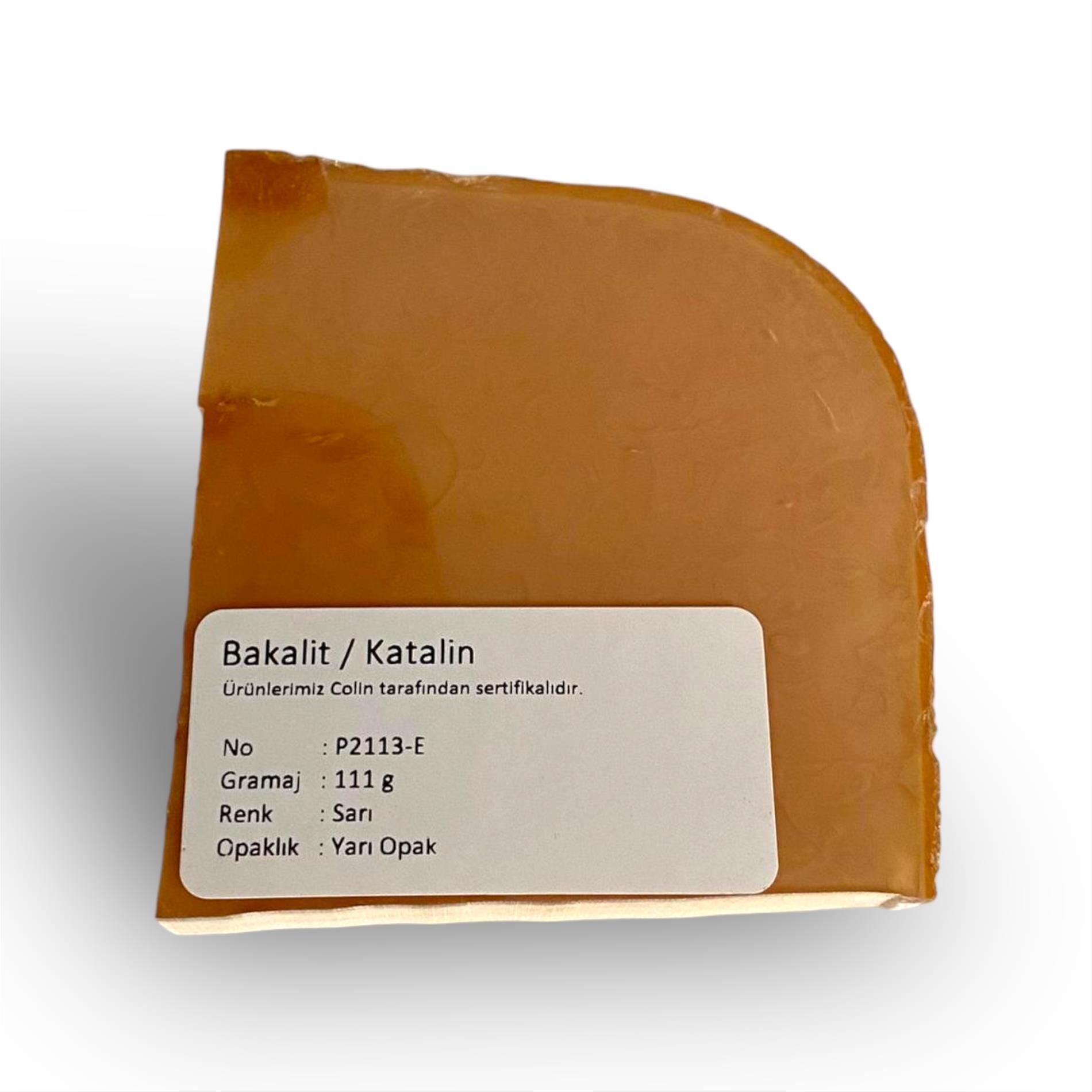 P2113-E Bakalit Ürün (Sıkma Kehribar) - 111 gr