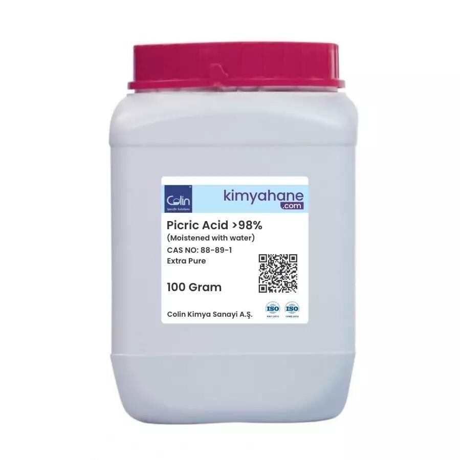 Picric Acid - Moistened with Water - 100 Gram