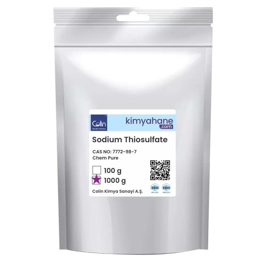 Sodyum Tiyosülfat (Sodyum Hiposülfit) - 1 Kg – Na²S²O³ (CAS 7772-98-7)