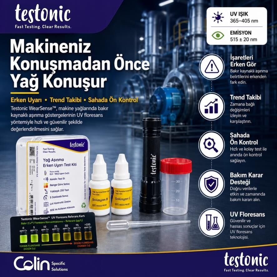 Yağ Aşınma Erken Uyarı Test Kiti